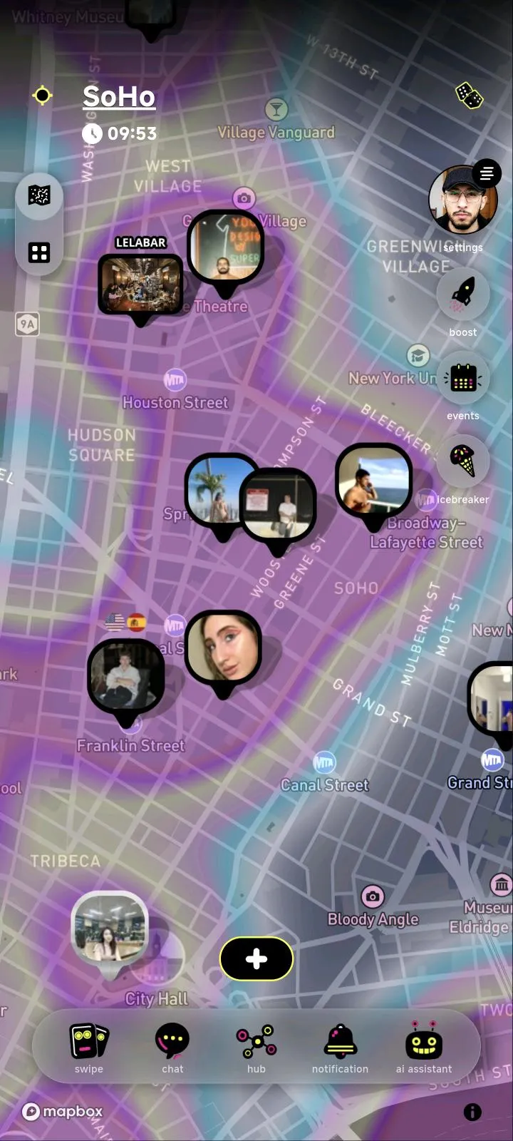 Snapdate Map View - NYC