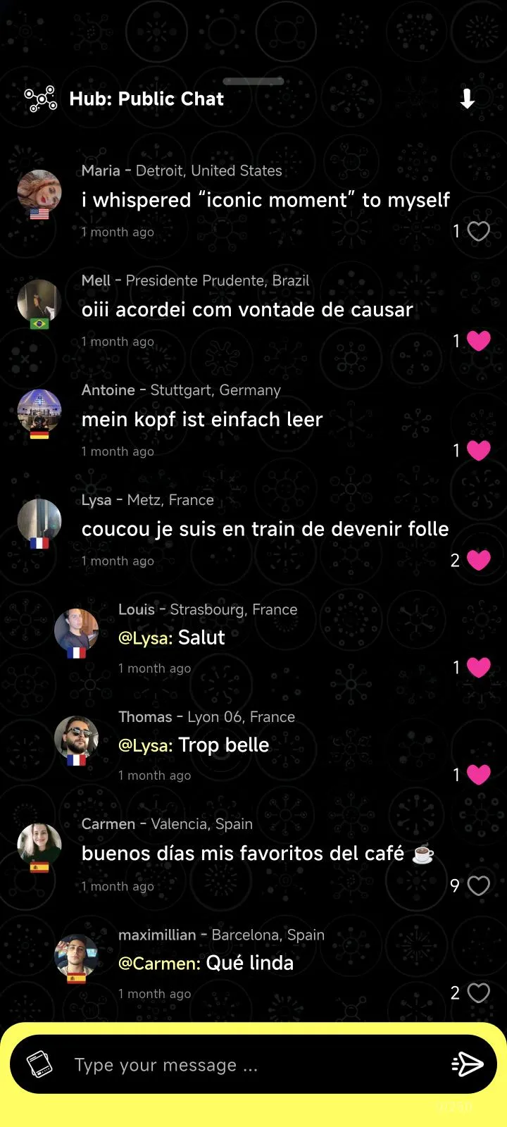 Snapdate Public Chat Hub